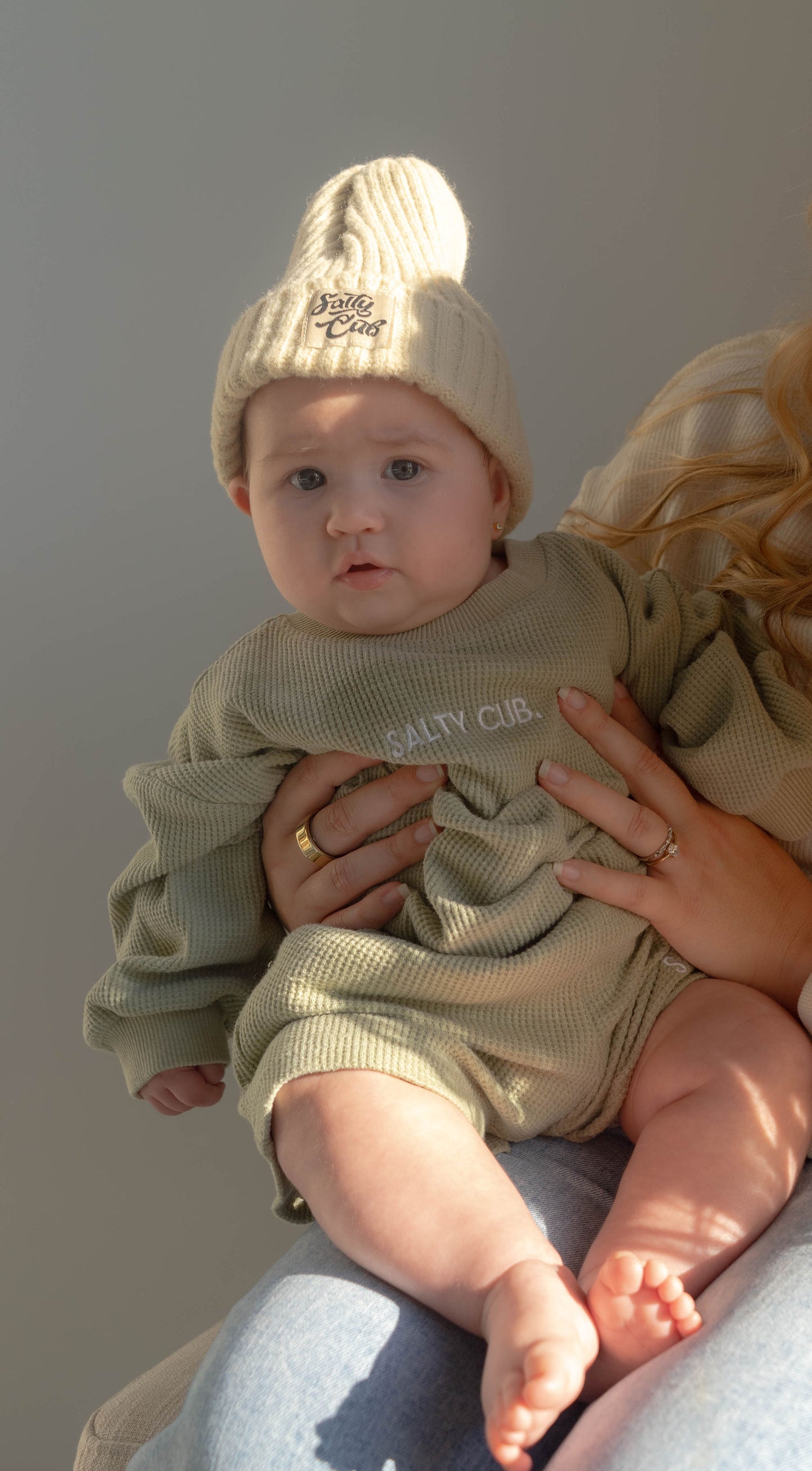 Sage Toddler/Kid's Waffle Knit Short